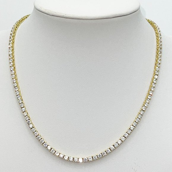 Tennis Necklace 3mm - Picture 1 of 5